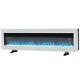 60inch Electric Fireplace Led Flames Fire Heater Inset Wall/freestanding White