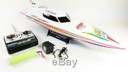 7000 RC Remote Radio Control Syma WHITE Stealth Racing Speed Boat UK SELLER
