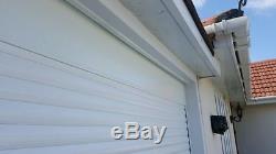 7ft x7ft Remote Control Roller Garage Door in WHITE with fixings included