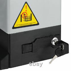 800KG Automatic Electric Sliding Gate Opener Kit Door 2 Remote Control Racks UK