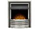 Adam Astralis Pebble Electric Fire In Chrome & Black With Remote Control