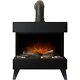 Adam Fires 23077 Log Effect Electric Fire With Remote Control Black