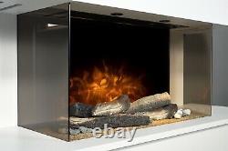 Adam Havanna White Fireplace Suite Electric Fire Log Heater Heating Flame Effect
