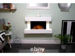 Adam Manola Wall Mounted Electric Fire Suite Downlights Remote 21710 RRP £569
