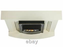 Adam Truro Fireplace Suite Cream Helios Electric Fire Brushed Steel 21566 41 In