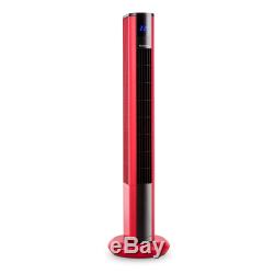 Air Fan Portable Conditioning Tower Oscillating Remote Control 50W 3 Speed Red
