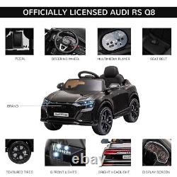 Audi RS Q8 6V Kids Electric Ride On Car Toy with Remote Control Black