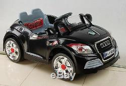 Audi Tt Kids Electric Toy Ride On Car + Parental Remote Control Black