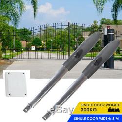 Auto Dual Arm Swing Gate Opener Kit Heavy Electric Duty Remote Control 300kg