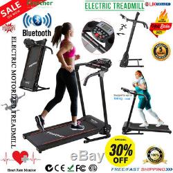 BLUETOOTH TREADMILL Electric Motorised Folding Running Machine Jogging Fitness A