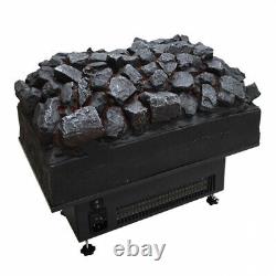 Basket Electric Fire with Remote Control