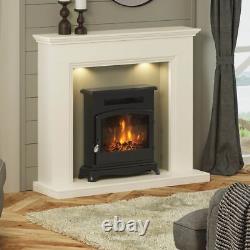 BeModern 19364 Elstow Log Effect Electric Fire with Remote Control Black