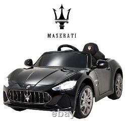 Black 12V Maserati Licensed Electric Kids Ride On Car Toy with Remote Control