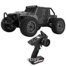 (Black)1/16 Remote Control Off Road Vehicles Stepless Speed Changing 38km/h REL