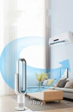Bladeless Tower Fan With Remote Control Air Flow Cooling Home Office Fans