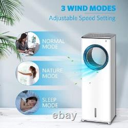 Bladeless remote control electric cooling fan AC air conditioner humidifier UK