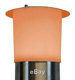 Bluetooth Electric Patio Heater LED Lights & Remote 1500w Water Resistant