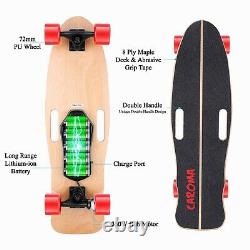 CAROMA 350W Electric Skateboard Remote Control Longboard Adult Max 220lbs Teens