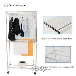 Concise Home Electric Clothes Dryer Stainless Steel Remote Control Fast AirDry