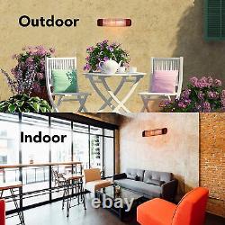 Devola Patio Heater Infrared Wall Mounted WiFi Enabled Low Energy Remote Control