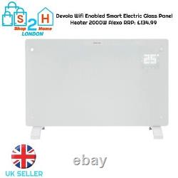 Devola Wifi Enabled Smart Electric Glass Panel Heater 2000W Alexa RRP £134.99