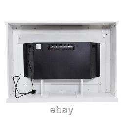 Digital 30 34 Electric Fire White Frame Fireplace Surround Suit Remote Control