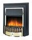 Dimplex Cheriton Cht20 Electric Flame Effect Fire In Black With Brass Effect