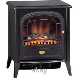 Dimplex Club 2kw Stove LED Electric Fire Black Style CW Remote Control CLB20-LED