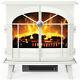 Dimplex Electric Fireplace Stove Heater Led Log Burner Fire Flame Effect White