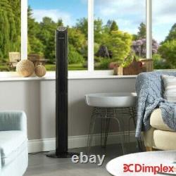Dimplex Mont Blanc Cooling Tower Fan with Timer And Remote in Black