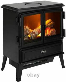 Dimplex Oakhurst Opti-myst Electric Stove 2KW FIRE REMOTE OPENING DOORS HEATING