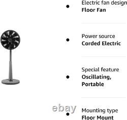 Duux Whisper standing fan Control via remote control Height Grey