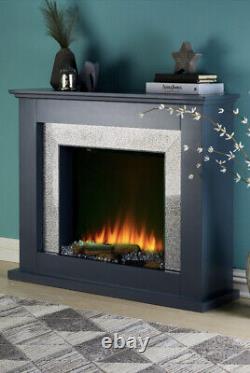 EGL Sparkle Remote Control Fire Suite Stove Log Flame Effect NEW