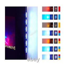 EX-DEMO HEATSURE Wall Mounted Electric Fireplace Remote Control LED 7 Color