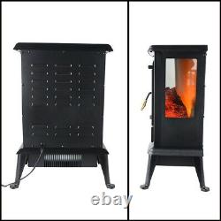 Ecological Electric Stove Fireplace Energy Saving LED Fire Heater Burning Logs