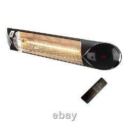 ElectriQ Wall Mounted Electric Patio Heater 2.5kW with Remote Control EIQSTAR