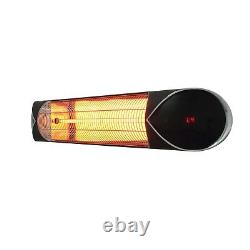 ElectriQ Wall Mounted Electric Patio Heater 2.5kW with Remote Control EIQSTAR