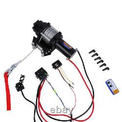 Electric 4000lbs Recovery Winch Kit ATV Trailer Truck Car DC 12V Remote Control