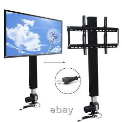 Electric Adjustable TV Lift Stand Mount Bracket For 26-57 TV + Remote Control