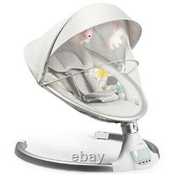 Electric Baby Bouncer Chair Infant Newborn Swing Rocker Bed with Remote Control