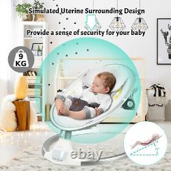 Electric Baby Bouncer Chair Swing Remote Control Rocking Bed With Mosquito Nets