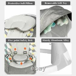 Electric Baby Bouncer Swing Studry Cradle Rocker Control Remote Bluetooth 30° UK