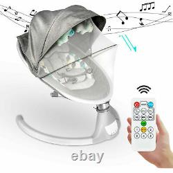 Electric Baby Bouncer Swing Studry Cradle Rocker Control Remote Bluetooth 30° UK
