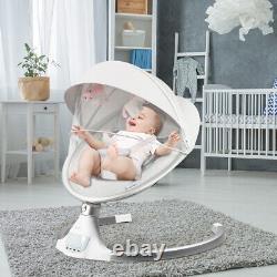 Electric Baby Rocker Bouncer Swing Chair Cradle Mosquito Net Remote Control
