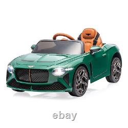 Electric Car for Kids Bentley Licensed 12V Ride On with Remote Control Music LED