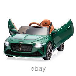 Electric Car for Kids Bentley Licensed 12V Ride On with Remote Control Music LED