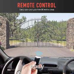 Electric Dual Swing Gate Opener Complete Kit Remote Control Double Arm Opener