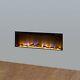 Electric Fireplace Inset Fire Heater Modern Led Lighting Remote Control Glass
