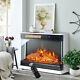 Electric Fireplace Led Log Burning Fire Flame White Surround Heater Moveable Uk