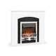 Electric Fireplace Space Heater Indoor Thermostat 1000 / 2000 W Led Remote White